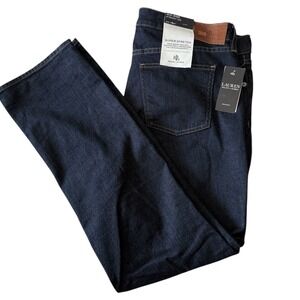 Lauren Ralph Lauren Women 16W 32" Inseam Dark Blue Super Stretch Jeans NWT